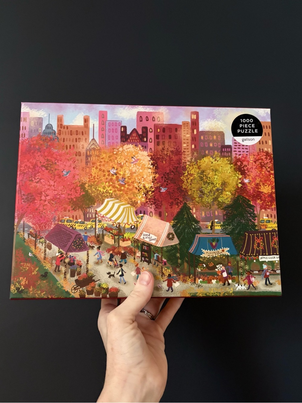 Galison 1000 Piece Autumn at the City Market Puzzle